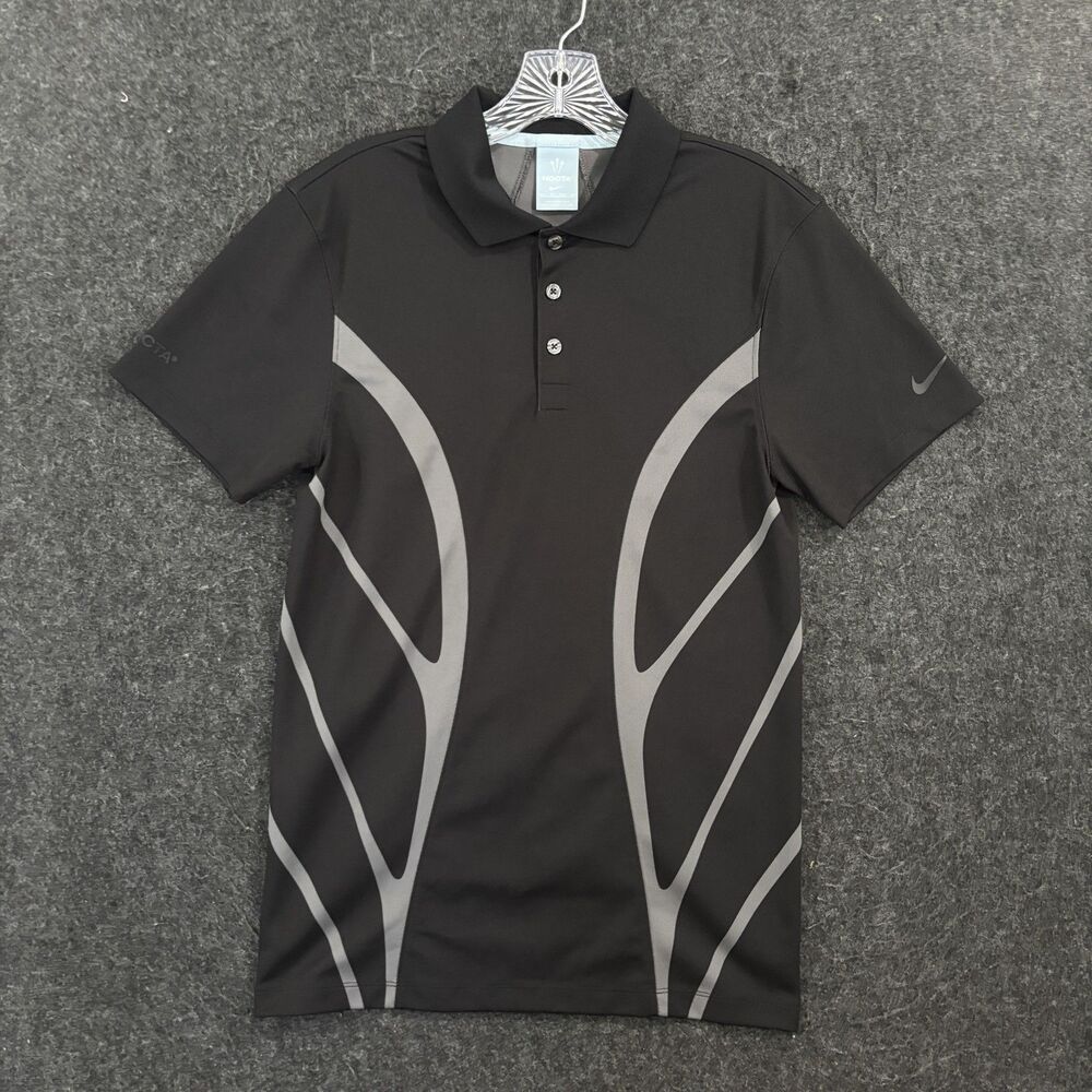 Nike NOCTA Drake Polo Shirt Men's XS Black Graphic Golf Performance DJ5578-010